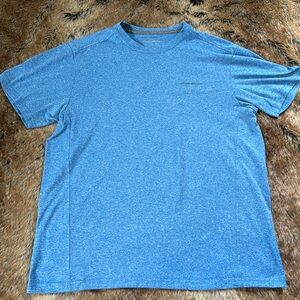 Eddie Bauer Heathered Blue Short Sleeve Tee